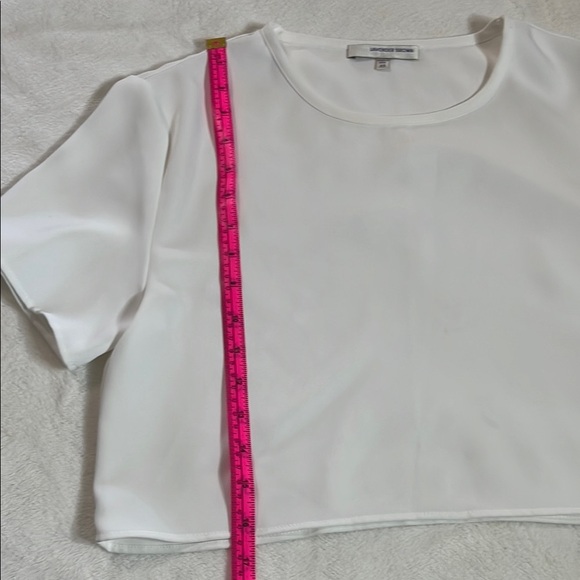 Lavender Brown White Boxy Crop T-Shirt - Picture 4 of 7